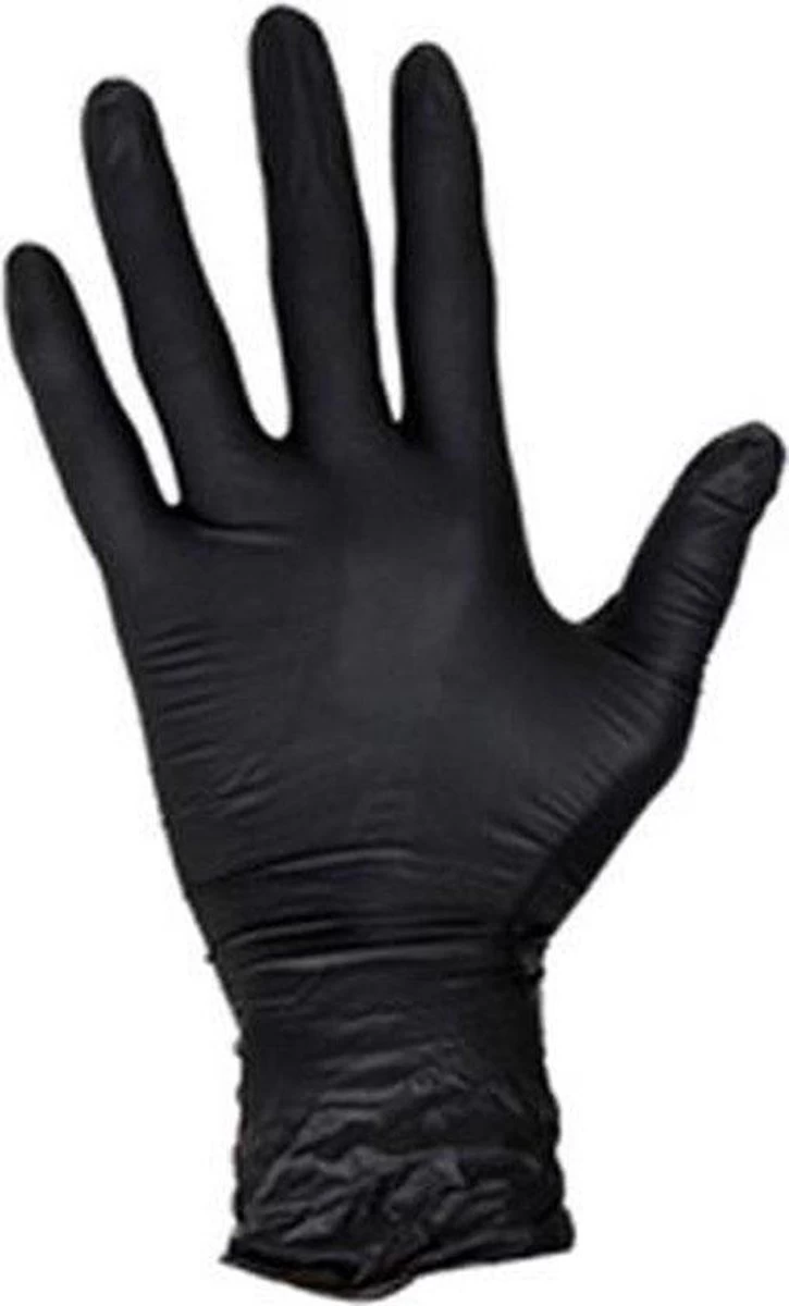 Merkloos Handschoenen Wegwerp Nitril - Latex Vrij - Ongepoederd - Zwart - Maat M - 100 Stuks 4 Merkloos Handschoenen Wegwerp Nitril - Latex Vrij - Ongepoederd - Zwart - Maat M - 100 Stuks - Afbeelding 2