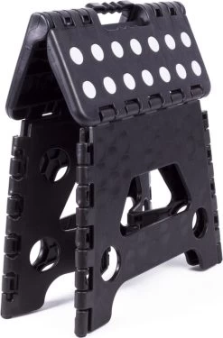 Opvouwbare Kruk - Keukentrap - Zwart -Schoonmaakproducten Winkel 791x1200