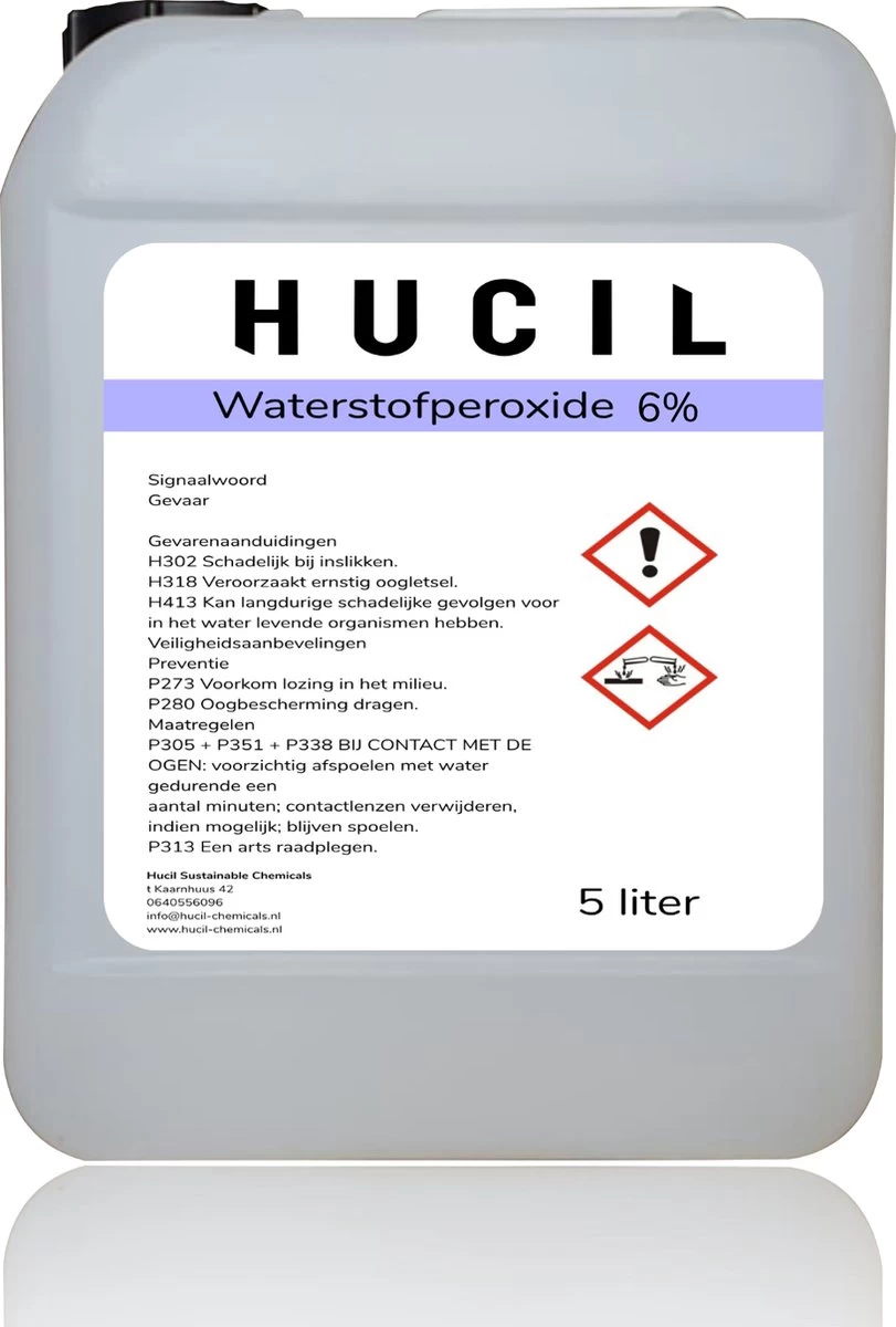 Waterstofperoxide 6% - Zuurstofwater 6 % - 5 Liter 3 Waterstofperoxide 6% - Zuurstofwater 6 % - 5 Liter