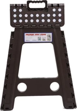 Merkloos Verdikt Kunststof Klapkruk-draagbaar-opvouwbare Kruk-Met Antislip Oppervlak Zwart 29x22cmx45cm -Schoonmaakproducten Winkel 837x1200