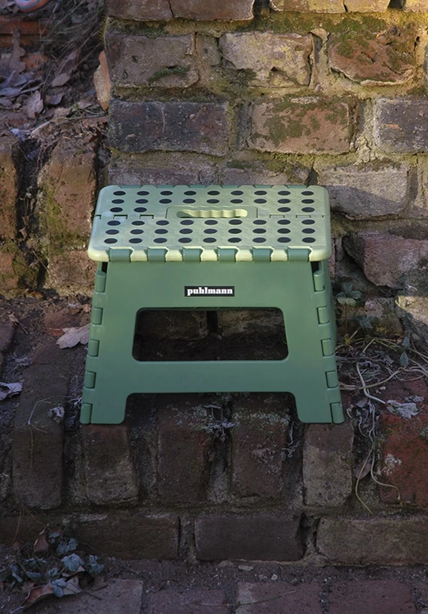 PUHLMANN - Inklapbare Kruk, JAMES, Plastic, Groen, 22 Cm Hoog, Max 100kilo 4 PUHLMANN - Inklapbare Kruk, JAMES, Plastic, Groen, 22 Cm Hoog, Max 100kilo - Afbeelding 2