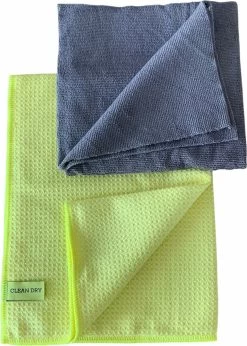 Merkloos Ramenset Raamdoeken Microvezel Glasdoeken Droogdoek Ramen Clean Dry Geel/Grijs -Schoonmaakproducten Winkel 857x1200 1