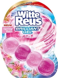 Witte Reus Brilliant Gel Allin1 Toiletblok - Spring Rain - WC Blokjes Voordeelverpakking - 11 Stuks -Schoonmaakproducten Winkel 897x1200 1