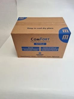 Merkloos Comfort Nitril Wegwerp Handschoenen - Poedervrij - Blauw - Maat M - 100 Stuks -Schoonmaakproducten Winkel 899x1200 21