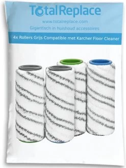 4x Rollers Grijs Compatible Met Karcher FC3 FC3D FC5 FC7 Floor Cleaner Onderdelen Vervanging Rollen 2.055-007.0 Dweil Pad Mop Microfiber -Schoonmaakproducten Winkel 902x1200