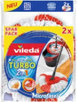 Vileda TURBO 2in1 - Vervanging - Microvezel - Bipack -Schoonmaakproducten Winkel 913x1200