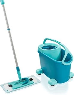 Leifheit Clean Twist M Vloerwisser Ergo Mobiel - Dweil Set Compleet Systeem Met Wieltjes - 33 Cm - 6 Liter